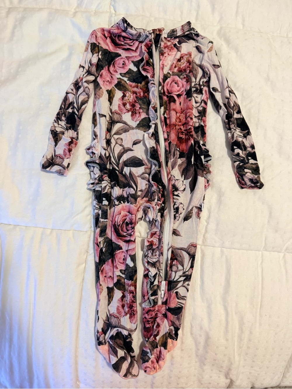 Posh Peanut Pink Floral Footies